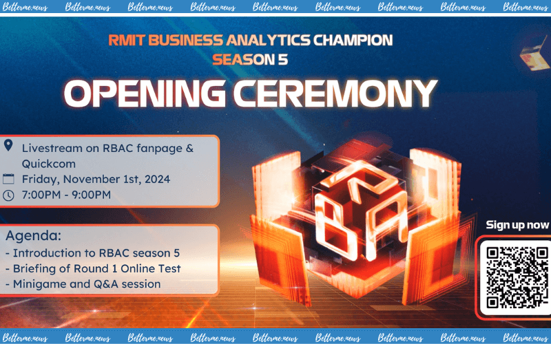 img of RMIT Business Analytics Champion Mùa 5 Chính Thức Mở Đơn Đăng Ký Tham Gia Lễ Khai Mạc