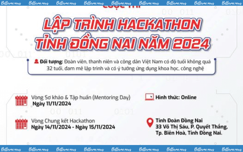 img of Hackathon Lập Trình Đồng Nai 2024: Bứt Phá Giới Hạn, Khai Phá Tiềm Năng Công Nghệ.