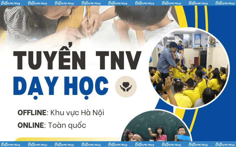 img of Tuyển Tình Nguyện Viên Dạy Học Online & Offline Cho Trẻ Khó Khăn, Khiếm Thị Tại Hà Nội.