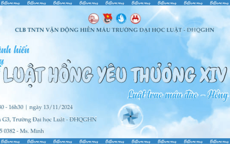 img of Chương Trình Hiến Máu Tình Nguyện "Luật Hồng Yêu Thương" Lần XIV - Đại Học Luật, ĐHQGHN