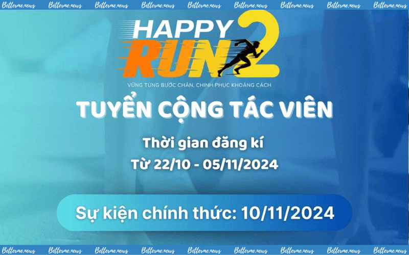 img of Chính Thức Tuyển Cộng Tác Viên Giải Chạy Happy Run Mùa 2