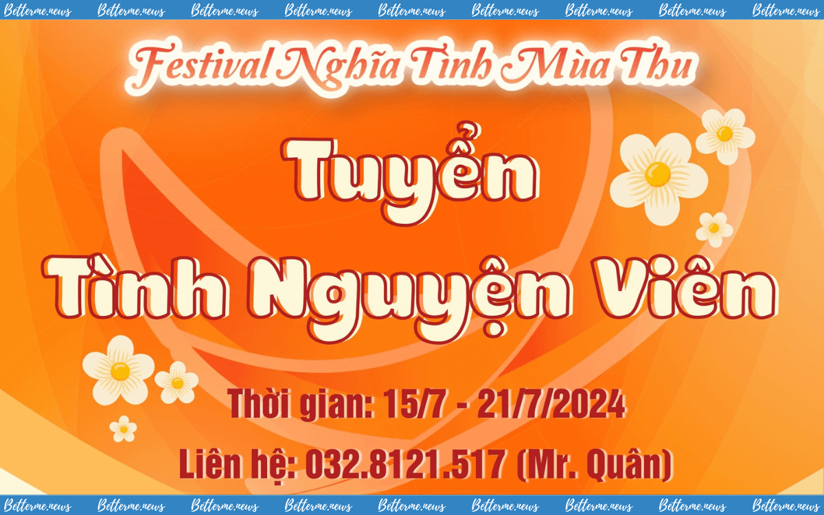 img of Tuyển Tình Nguyện Viên Ngày Hội Hiến Máu Nghĩa Tình Mùa Thu 2024