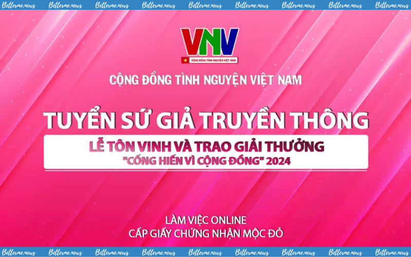 img of Cộng Đồng Tình Nguyện Việt Nam Tuyển Sứ Giả Truyền Thông 2024