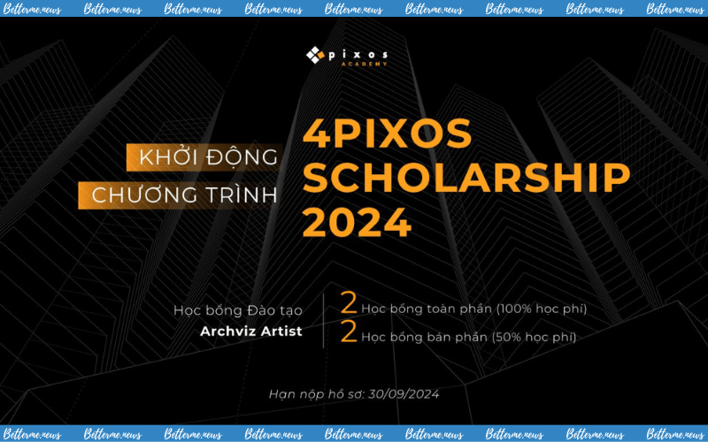 img of 4pixos Scholarship – Học Bổng Đào Tạo Archviz Artist 2024