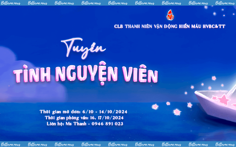 img of Tuyển Tình Nguyện Viên Hiến Máu F17 - CLB Thanh Niên Học Viện Báo Chí Và Tuyên Truyền