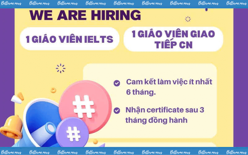 img of Tuyển Tình Nguyện Viên Lớp Giao Tiếp Chủ Nhật Và Giáo Viên Ielts Tình Nguyện