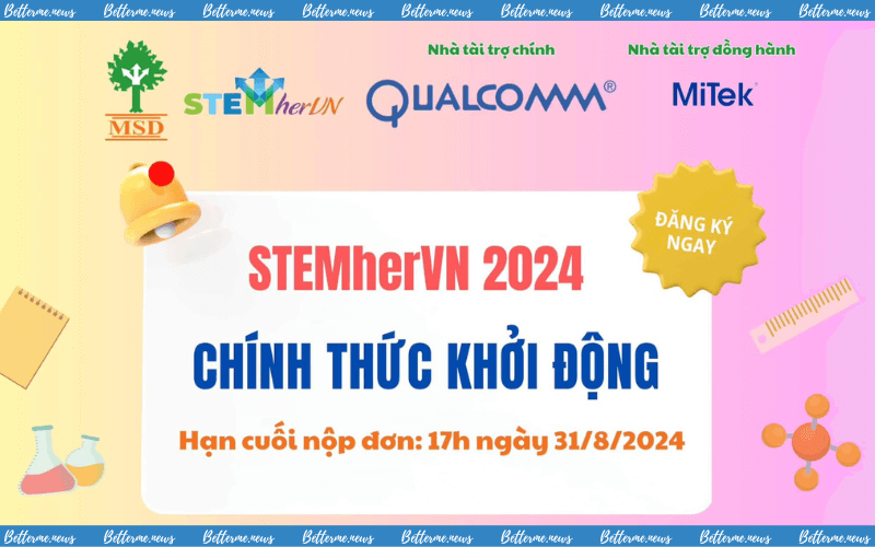 img of Tuyển Đại Sứ Truyền Thông Cho Dự Án STEMherVN 2024 Thúc Đẩy Phụ Nữ Tham Gia STEM.