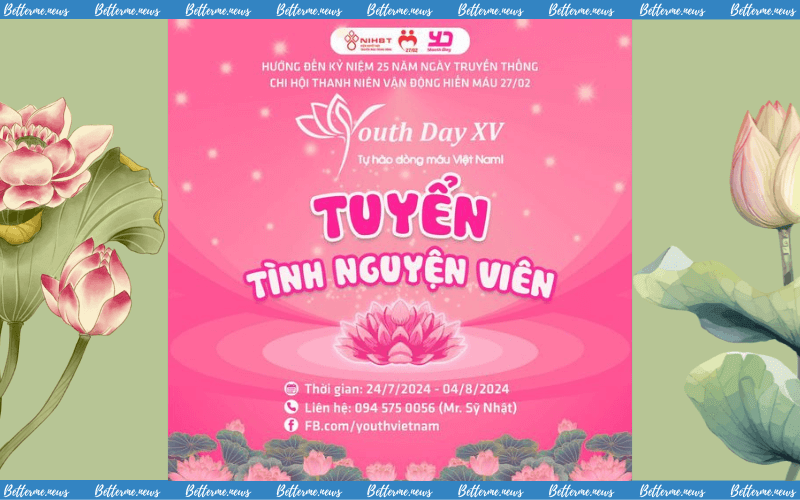 img of Chương Trình Hiến Máu Youth Day XV 2024 Tuyển Tình Nguyện Viên